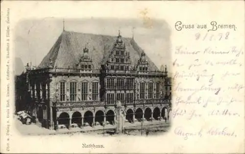 Ak Hansestadt Bremen, Rathaus