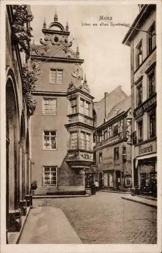 Ak Mainz am Rhein, Erker Gymnasium