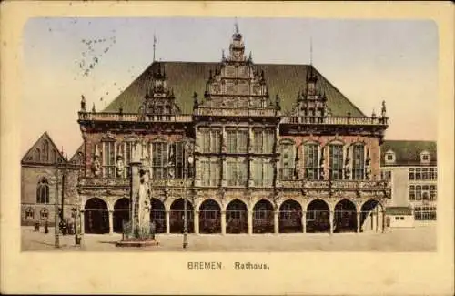 Ak Bremen,  Marktplatz, Rathaus