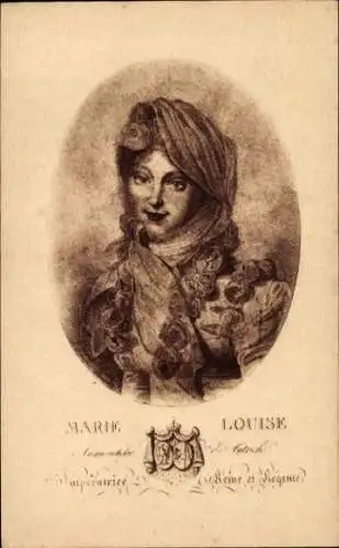 Ak Marie Louis von Österreich, Zweite Frau Napoleons I.