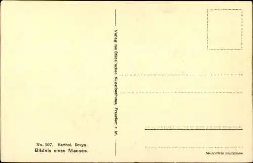 Künstler Ak Bruyn, Bildnis eines Mannes