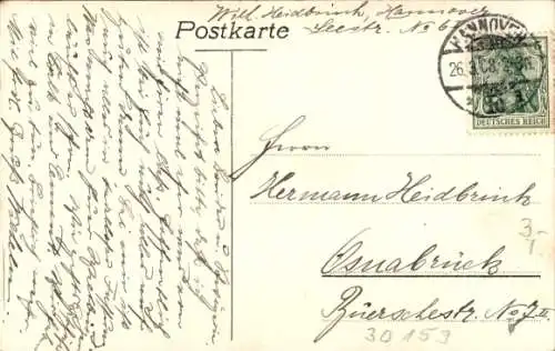 Ak Hannover in Niedersachsen, Partie an der Leine