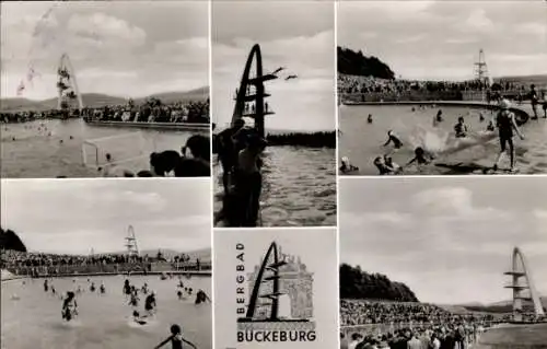 Ak Bückeburg Schaumburg, Bergbad, Sprungturm