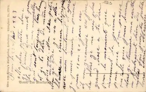 Ak Bonn am Rhein, Marktplatz