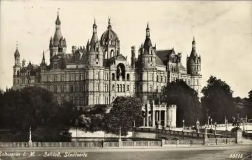 Ak Schwerin in Mecklenburg, Schloss, Stadtseite