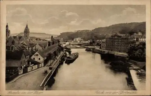 Ak Hameln an der Weser Niedersachsen, Blick von der Pfortmühle