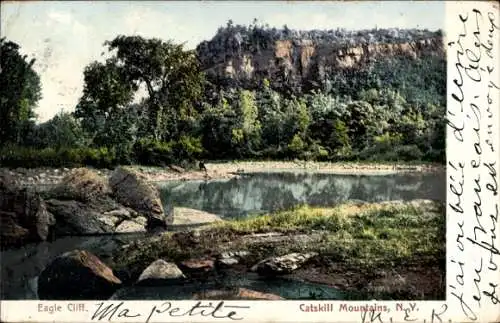 Ak Catskill Mountains New York USA, Eagle Cliff