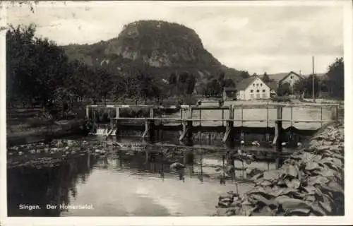 Ak Singen Hohentwiel Baden Württemberg, Schleuse