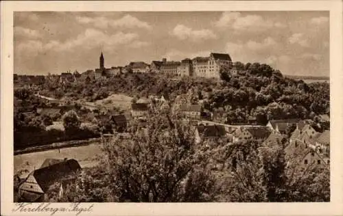 Ak Kirchberg an der Jagst, Teilansicht