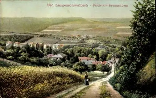 Ak Langenschwalbach Bad Schwalbach im Taunus, Panorama, Brunnenberg