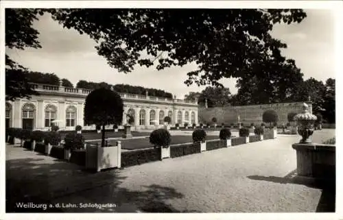 Ak Weilburg an der Lahn Hessen, Schlossgarten