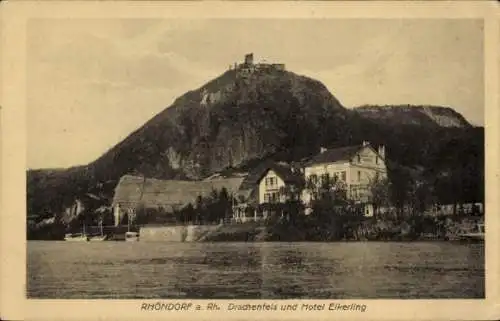 Ak Rhöndorf Bad Honnef am Rhein, Drachenfels, Hotel Eikerling