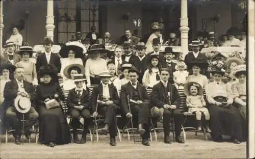 Foto Ak Bad Kreuznach an der Nahe, Gruppenbild, Sommer 1910