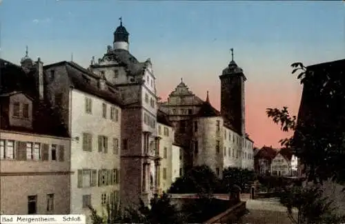 Ak Bad Mergentheim in Tauberfranken, Schloss