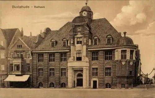 Ak Buxtehude in Niedersachsen, Rathaus