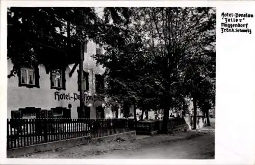 Foto Ak Muggendorf Wiesenttal Fränkische Schweiz, Hotel Pension Feiler