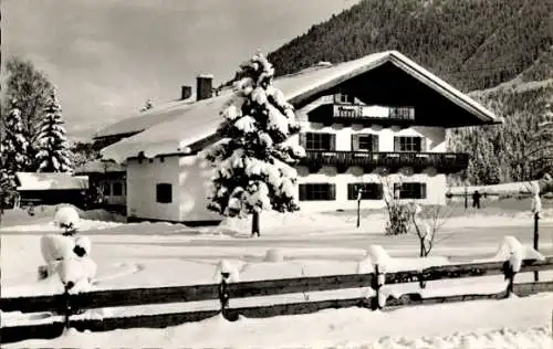 Ak Josefsthal Schliersee in Oberbayern, Jugendherberge, Winter