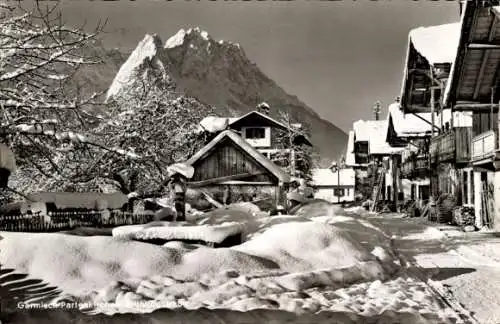 Ak Garmisch Partenkirchen in Oberbayern, Frühlingstraße, Winter