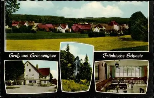 Ak Großengsee Fränkische Schweiz, Gesamtansicht, Gasthaus zur Linde, Joh. Scharrer