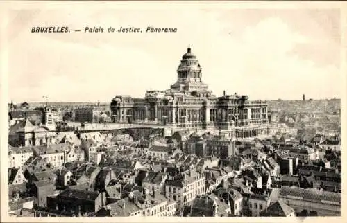 Ak Brüssel Brüssel, Justizpalast, Panorama