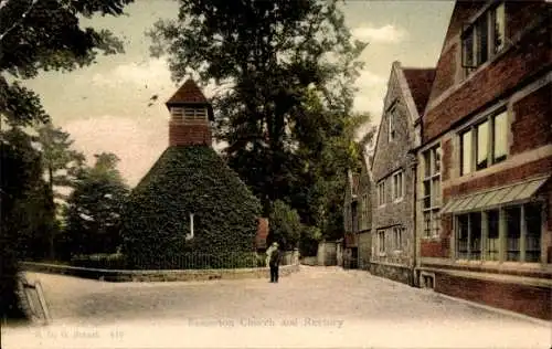 Ak Bemerton Wiltshire England, Kirche, Pfarrhaus