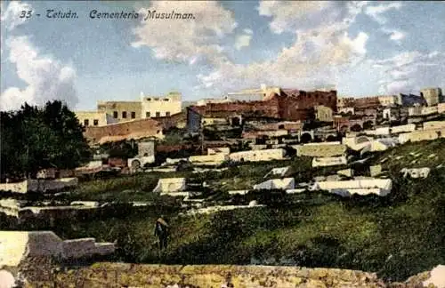 Ak Tetouan Tetouan Marokko, muslimischer Friedhof