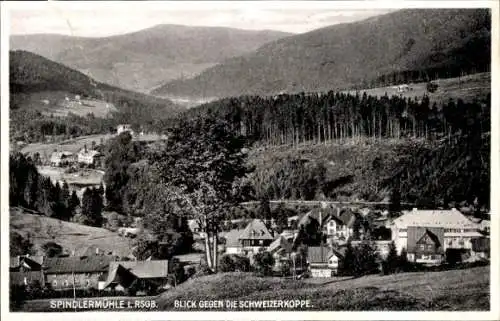 Ak Spindlermühle Riesengebirge Reg. Königgrätz, Blick gegen die Schweizerkoppe