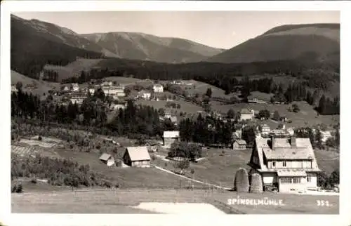 Ak Spindlermühle Region Königgrätz, Blick auf den Ort und Umgebung