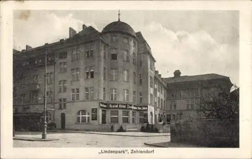 Ak Berlin Zehlendorf, Lindenpark, Grand Hotel, Zehlendorfer Garnison Res. Inf. Regt. Nr. 1