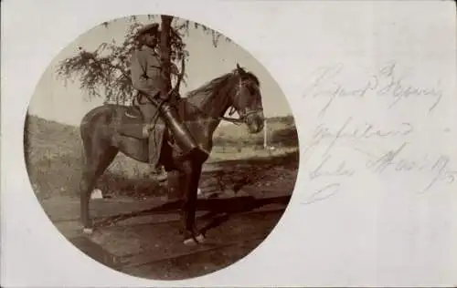 Passepartout Foto Ak Namibia Deutsch Südwestafrika, Kolonialtruppen