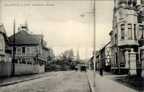 Ak Ellrich Thüringen, Nordhäuser Straße