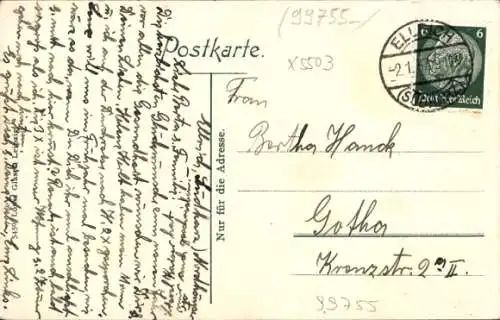 Ak Ellrich Thüringen, Nordhäuser Straße
