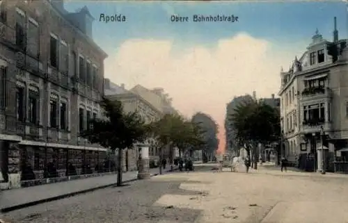 Ak Apolda in Thüringen, Obere Bahnhofstraße