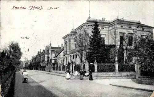 Ak Landau in der Pfalz, An 44, Straßenansicht, Anwohner