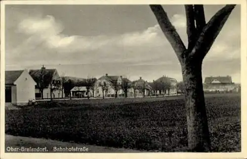 Ak Ober Grafendorf in Niederösterreich, Bahnhofstraße