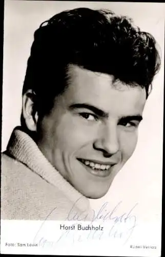 Ak Schauspieler Horst Buchholz, Portrait, Autogramm