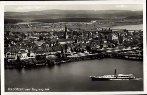 Ak Radolfzell am Bodensee, Fliegeraufnahme