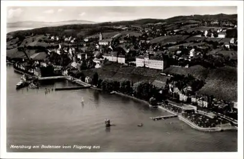 Ak Meersburg am Bodensee, Fliegeraufnahme