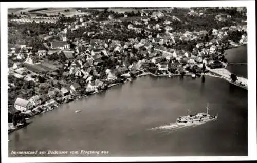 Ak Immenstaad am Bodensee, Fliegeraufnahme