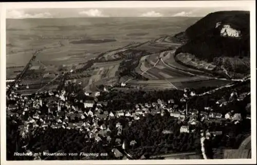 Ak Heubach in Württemberg, Rosenstein, Fliegeraufnahme