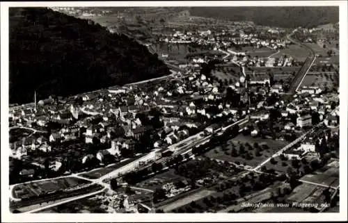 Ak Schopfheim in Baden, Fliegeraufnahme