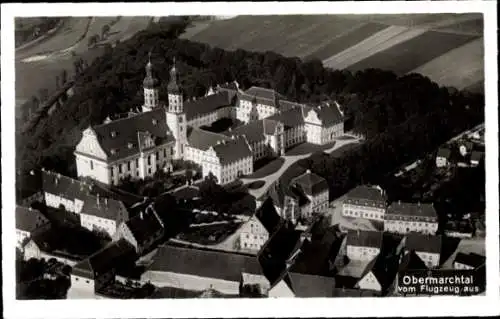 Ak Obermarchtal in Württemberg, Kloster Untermarchtal, Fliegeraufnahme