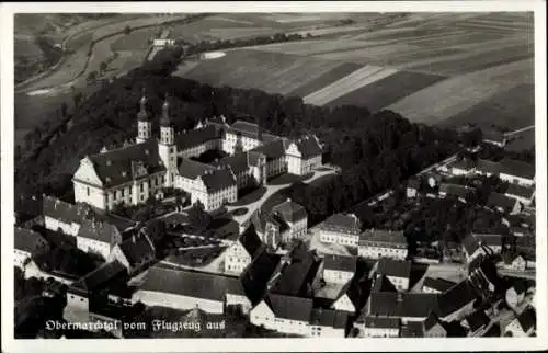 Ak Obermarchtal in Württemberg, Panorama, Fliegeraufnahme