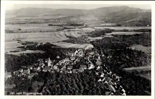 Ak Zell unter Aichelberg Württemberg, Fliegeraufnahme