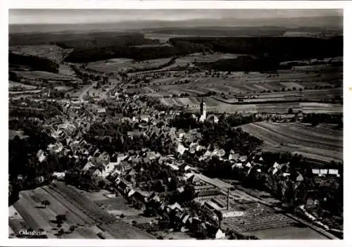 Ak Odenheim Östringen im Kraichgau, Fliegeraufnahme