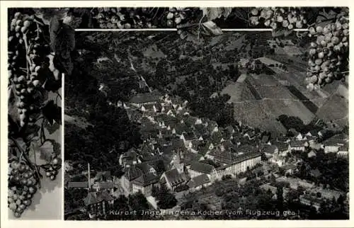 Ak Ingelfingen in Württemberg, Fliegeraufnahme, Schloss