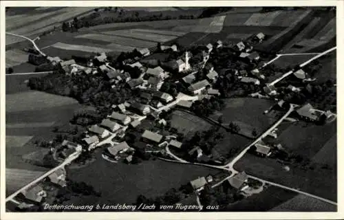 Ak Dettenschwang Dießen am Ammersee Oberbayern, Fliegeraufnahme