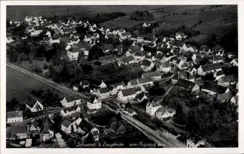 Ak Schwendi in Oberschwaben, Fliegeraufnahme