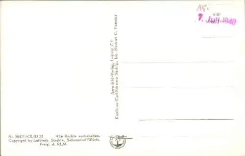 Ak Groß Köris im Kreis Dahme Spreewald, Fliegeraufnahme