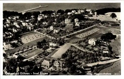 Ak Ostseebad Göhren auf Rügen, Fliegeraufnahme